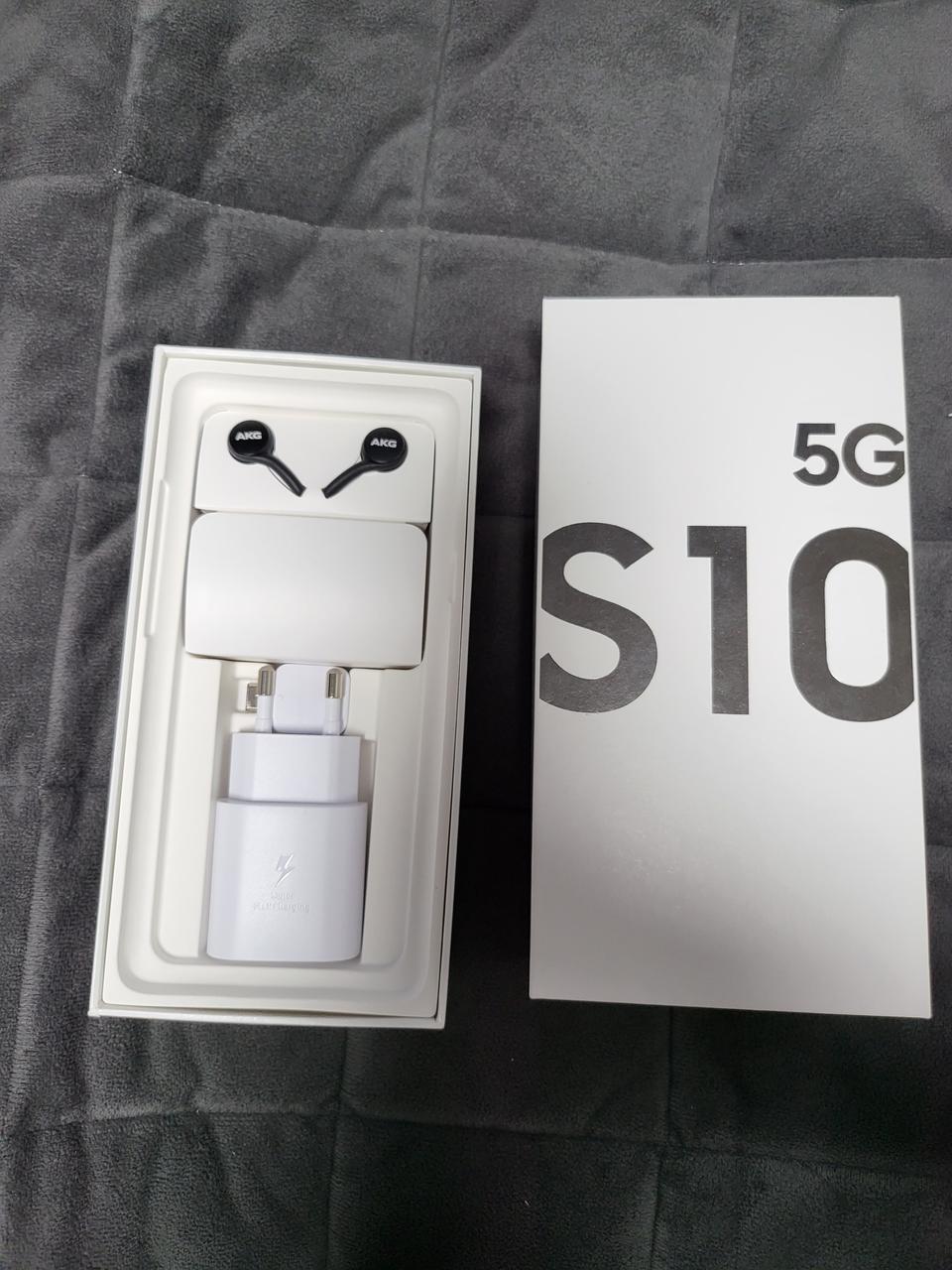 삼성 갤럭시S10 5G 512GB 블랙 공기계 박스풀셋+추가 구성품