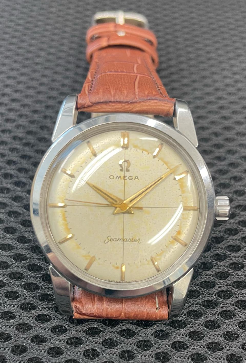빈티지 오메가 씨 마스터 골드핸즈 수동시계 cal 420