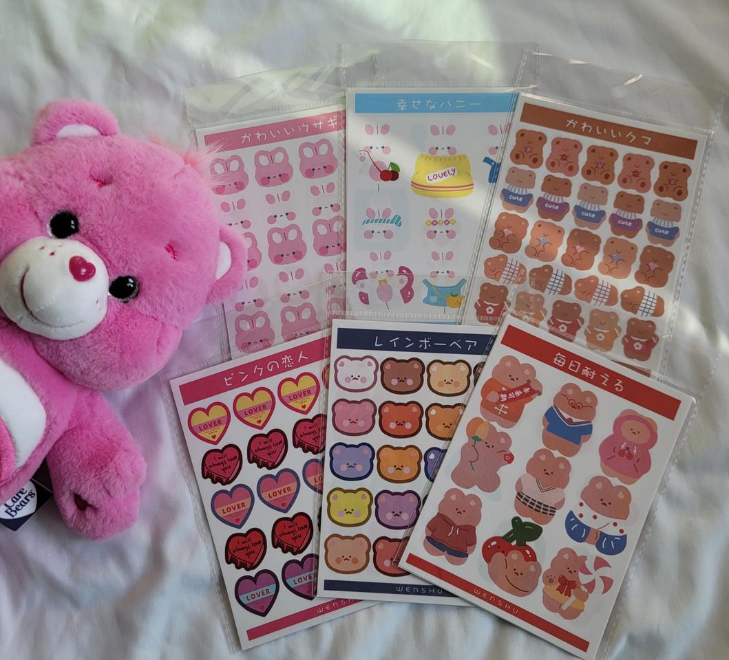 베어&하트 빅 스티커