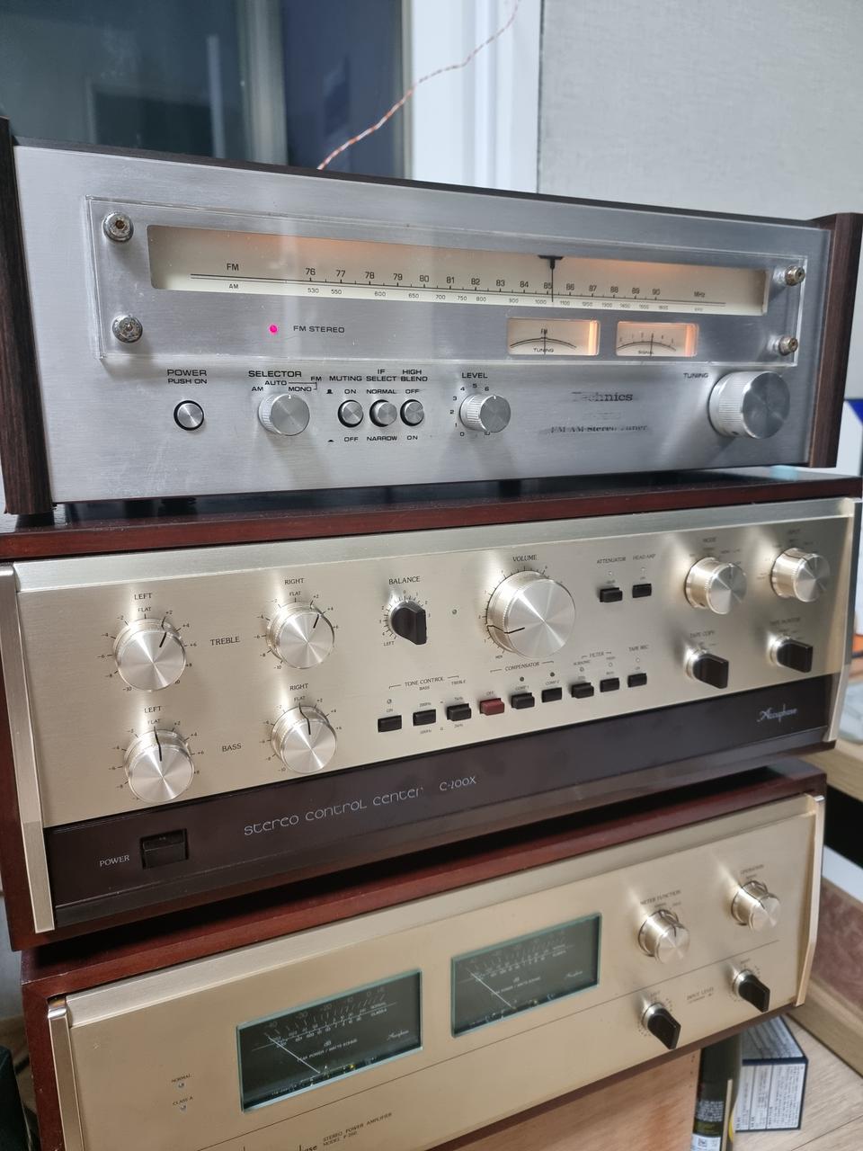 테크닉스 아나로그튜너.