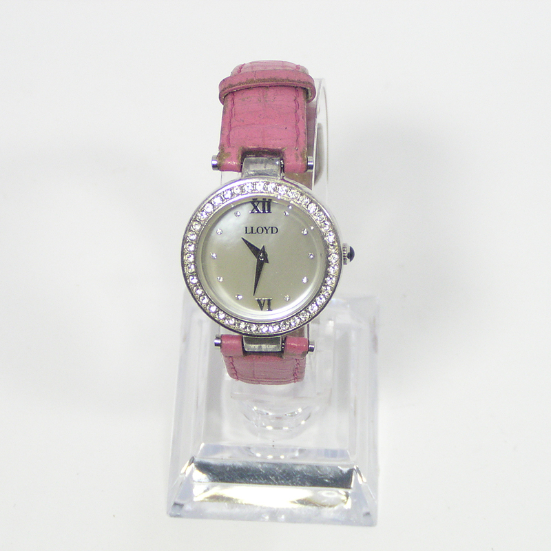 LLOYD(로이드) 여성용 자개판 다이얼 가죽밴드 쿼츠 손목시계 4201-0511
