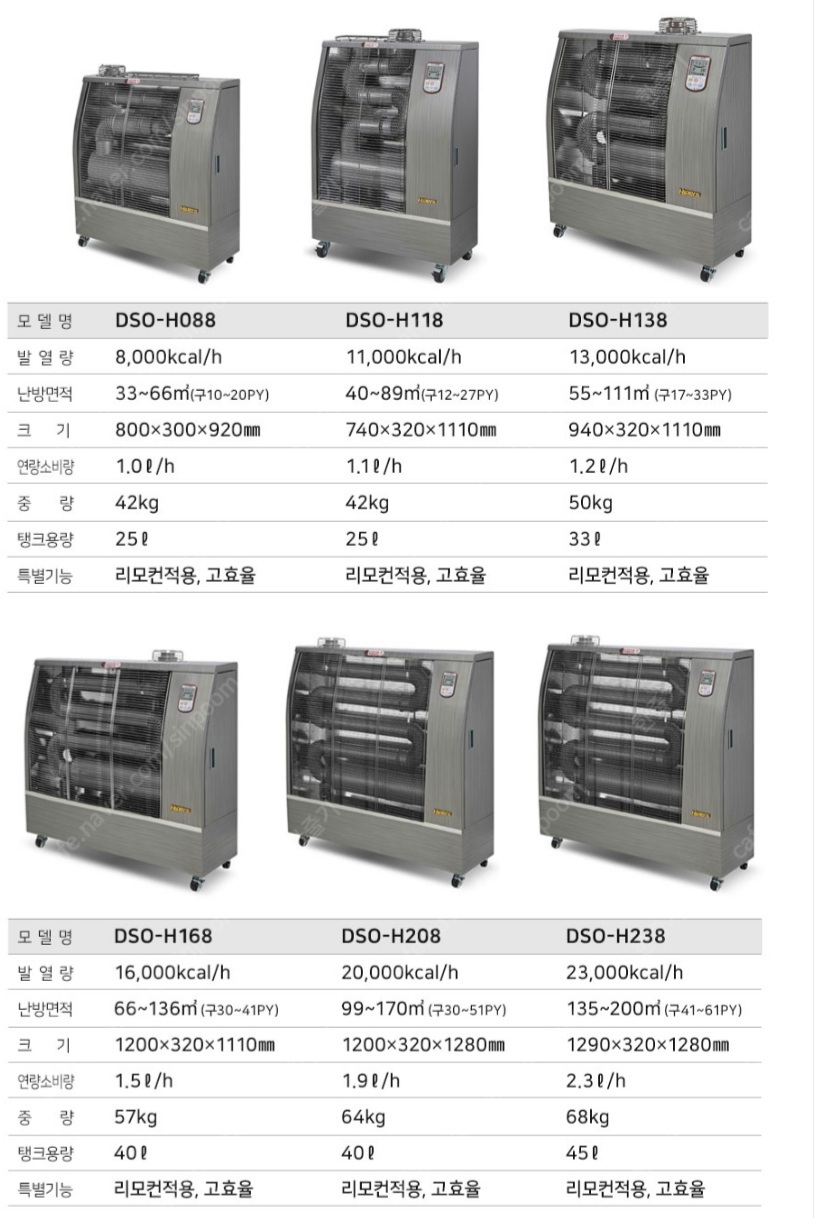 대성하이원 원적외선 튜브히터 최저가 판매