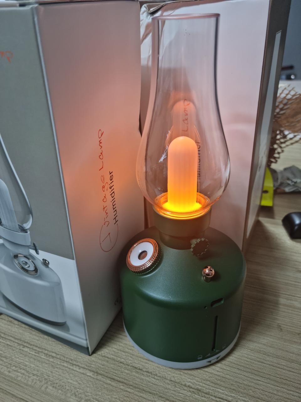 감성캠핑렌턴+초음파가습기(무드등.충전식c타입)