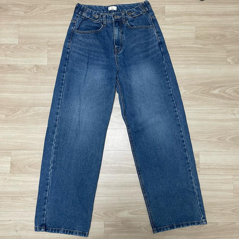 OWL 진청 스트레이트 진(허리 조절 가능)