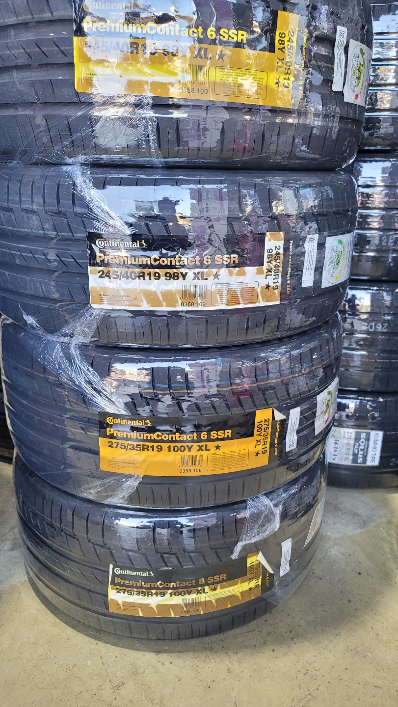 콘티넨탈 런플렛 240 40 19 , 275 35 19 타이어 팝니다