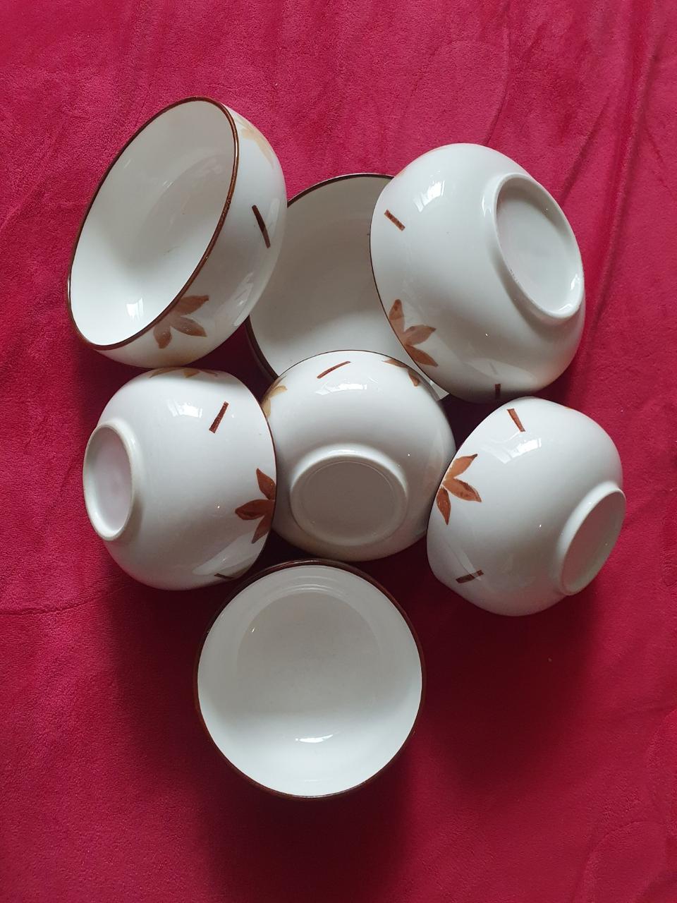 몽땅 만원  낙엽 도자기 그릇 미사용