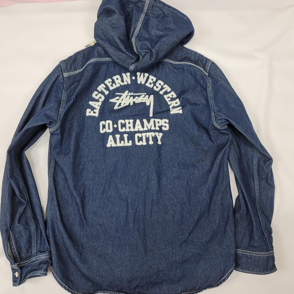 스투시데님후드자켓