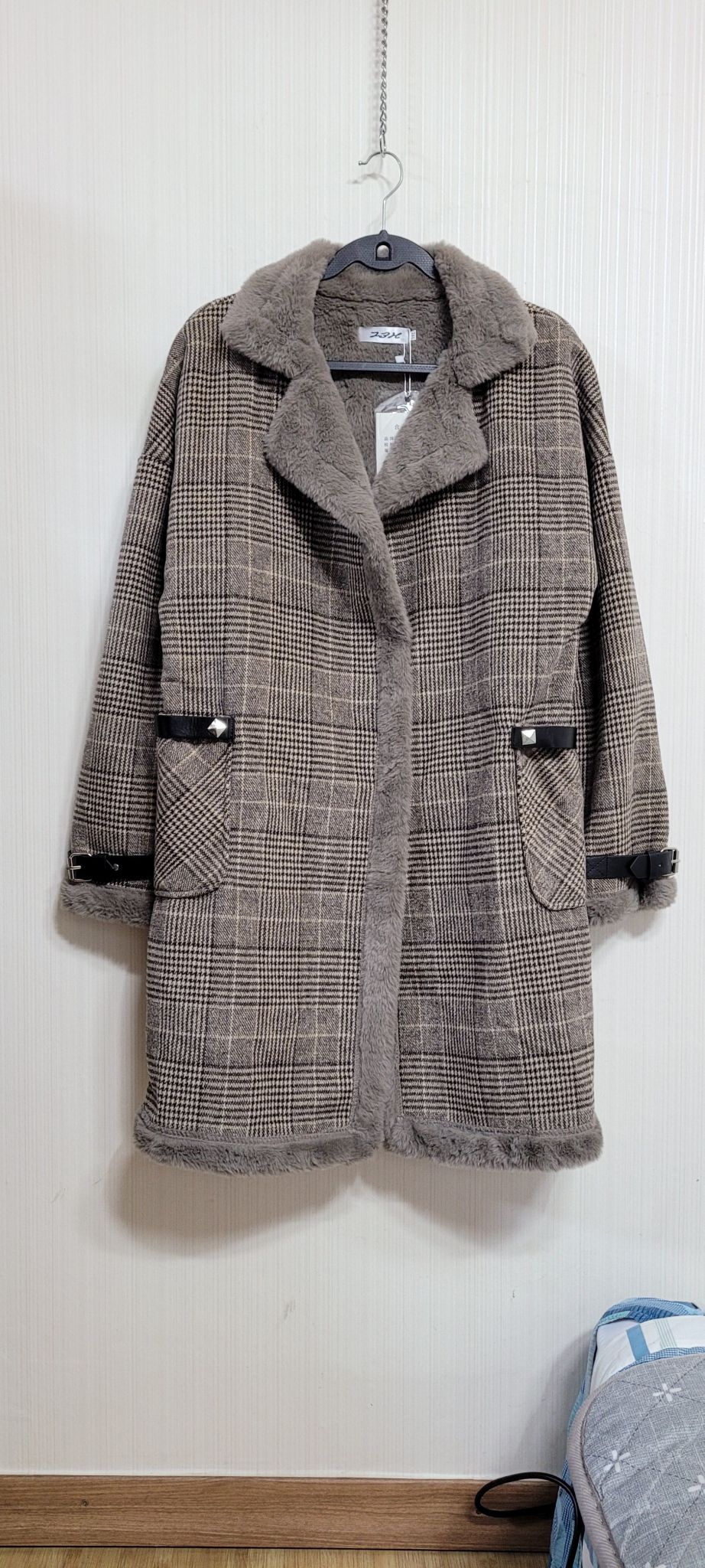 새옷 해외배송 루즈핏 털코트 자켓