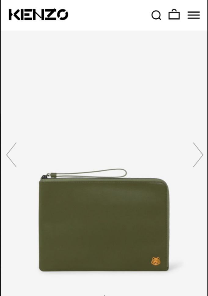 21신상 겐조 미니타이거 클러치 카키색