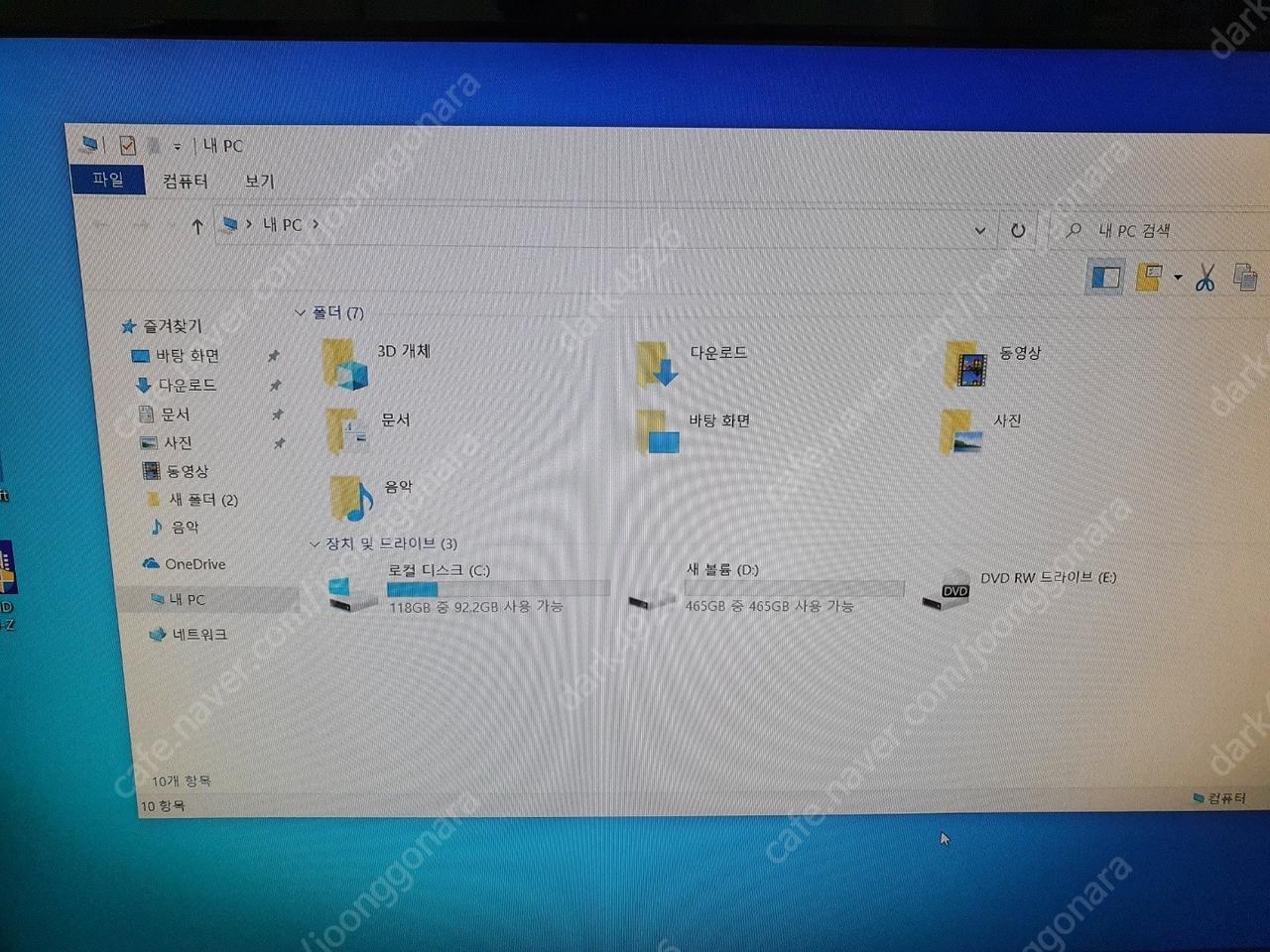 hp슬림pc 인텔i3-4150 ram 4g 120ssd 500hdd gt