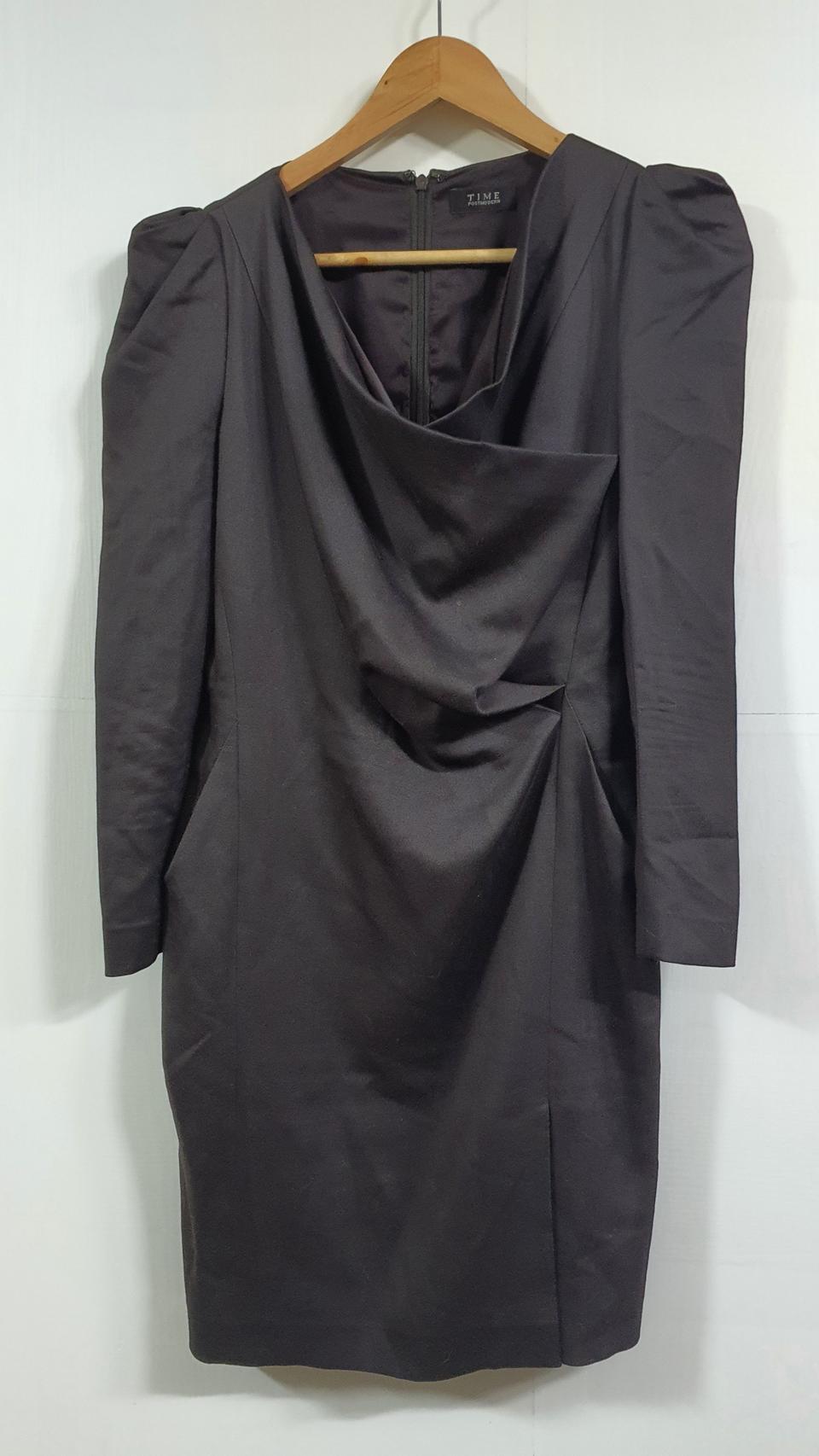 한섬 타임 원피스 현대백화점 본점구매. 울혼방. 사이즈사진참조