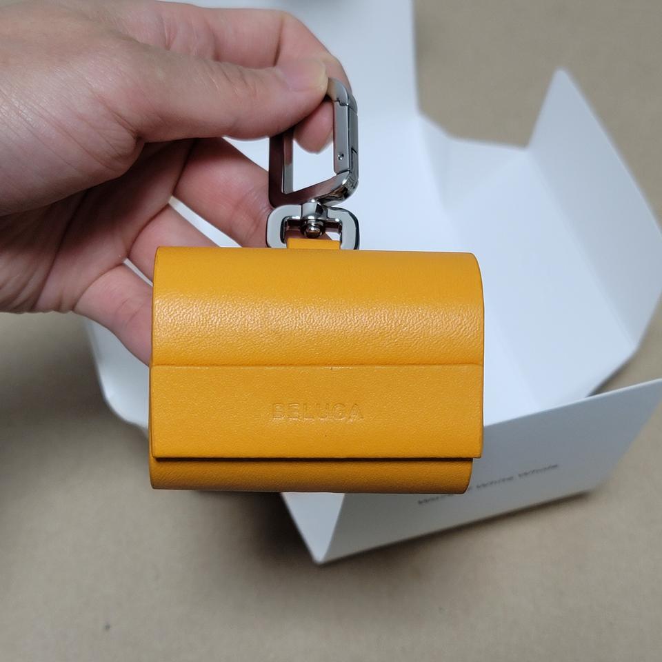 에어팟프로케이스 천연소가죽 - 벨루가