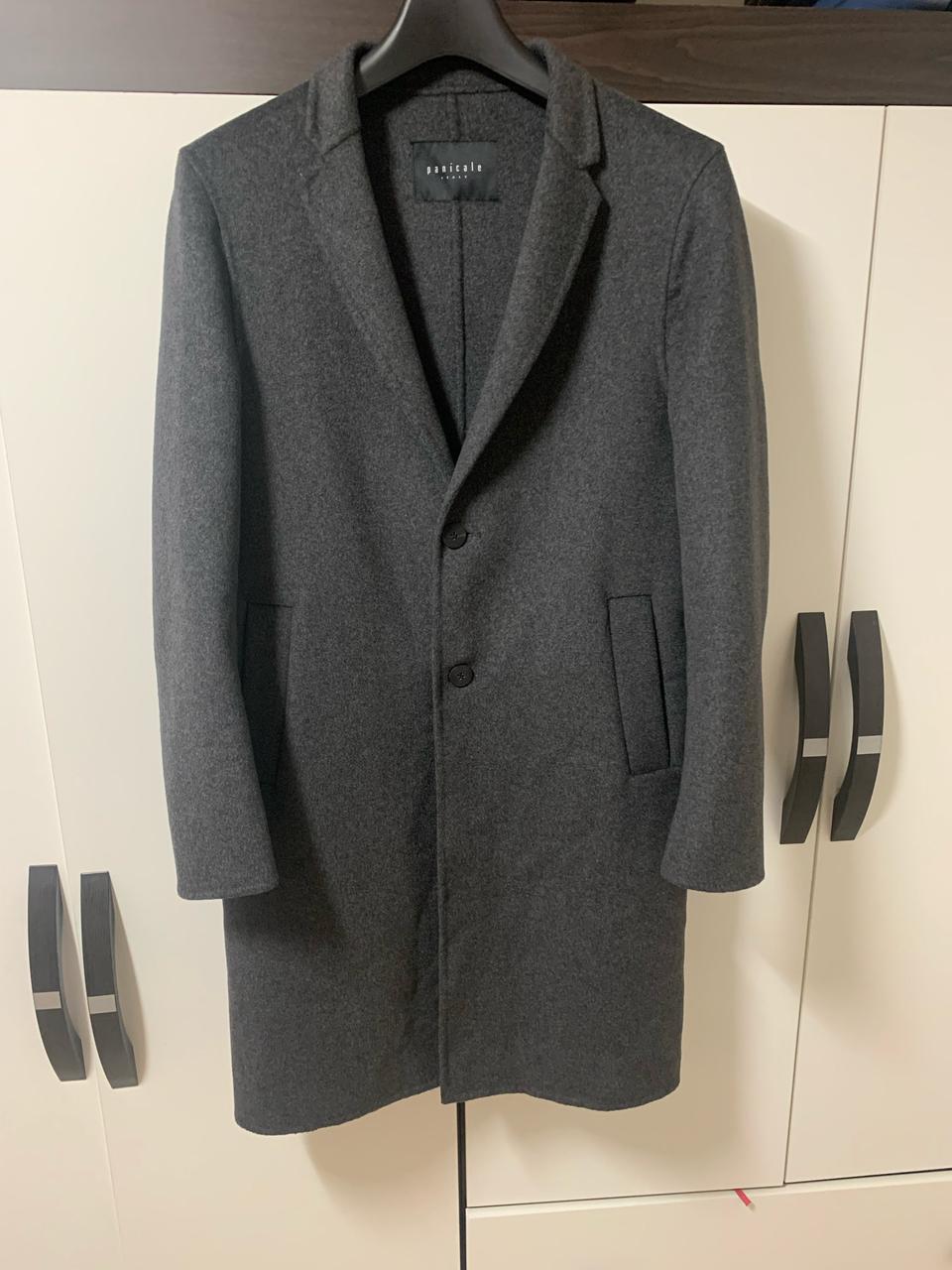 빠니깔레panicale미니멀핸드메이드울코트새상품차콜챠콜쥐색100