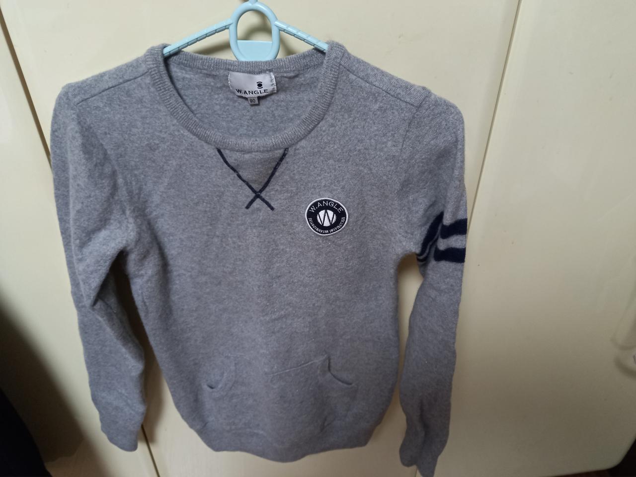 와이드앵글 순모티셔츠 90