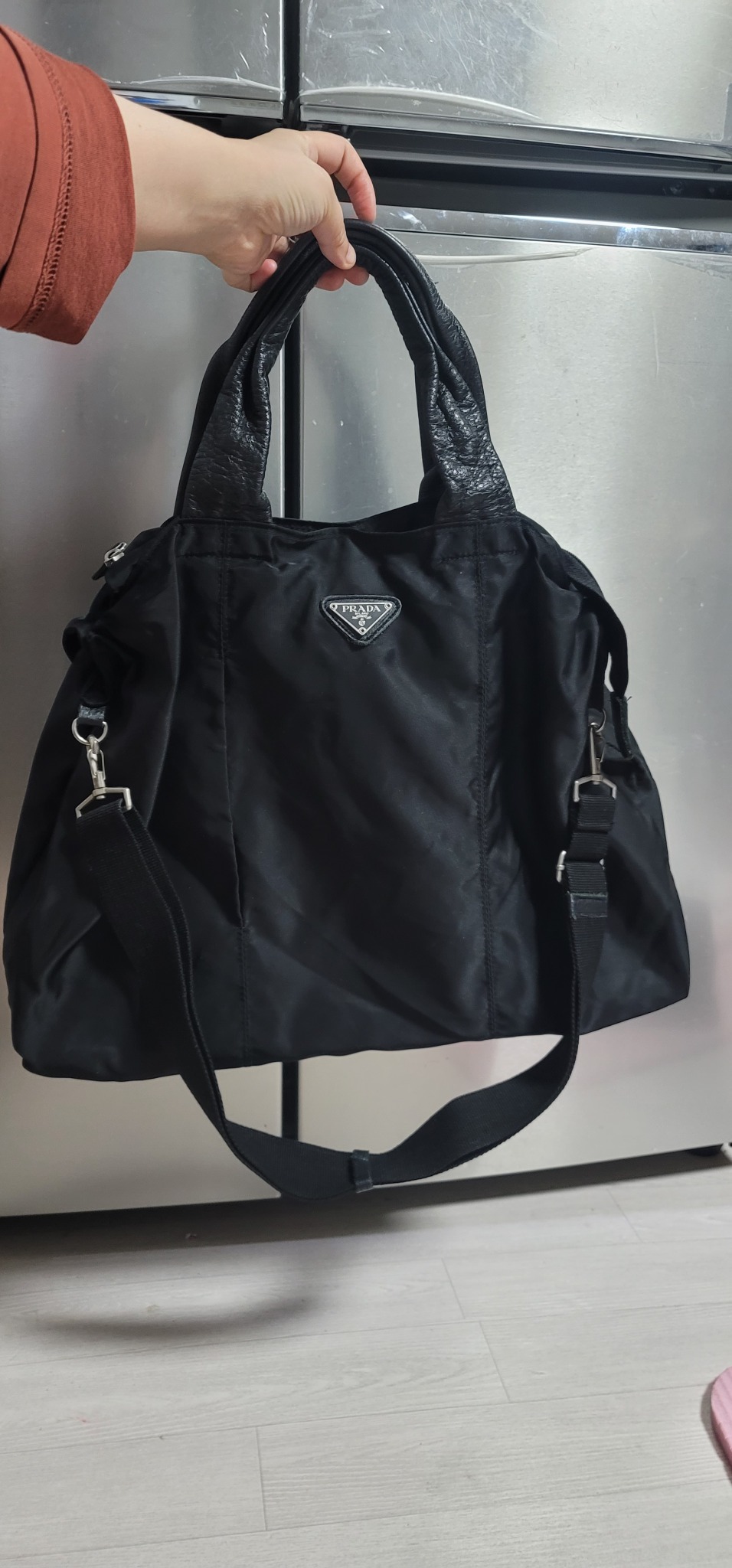 프라다 포노코 나일론 큰가방