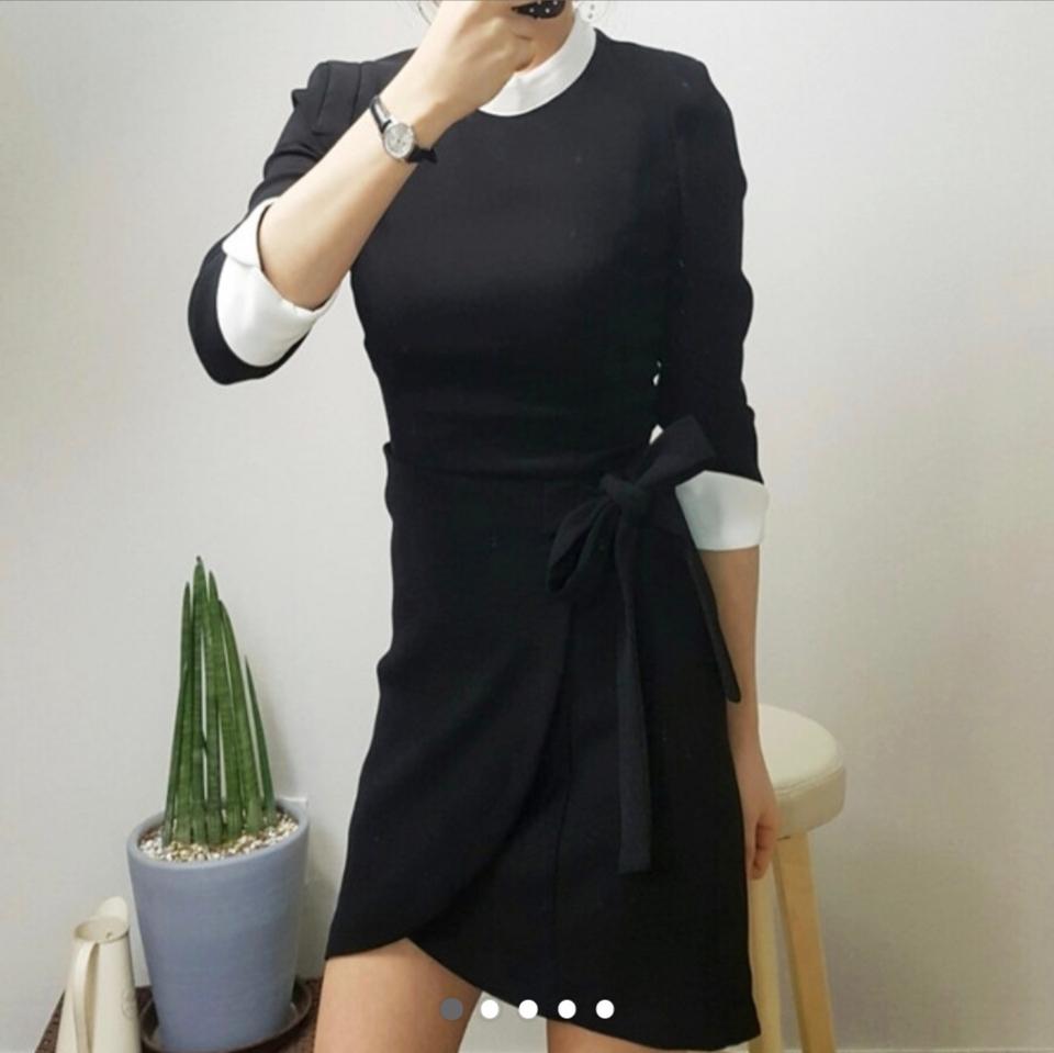 새상품 차이나 랩 원피스 하객룩 하객원피스