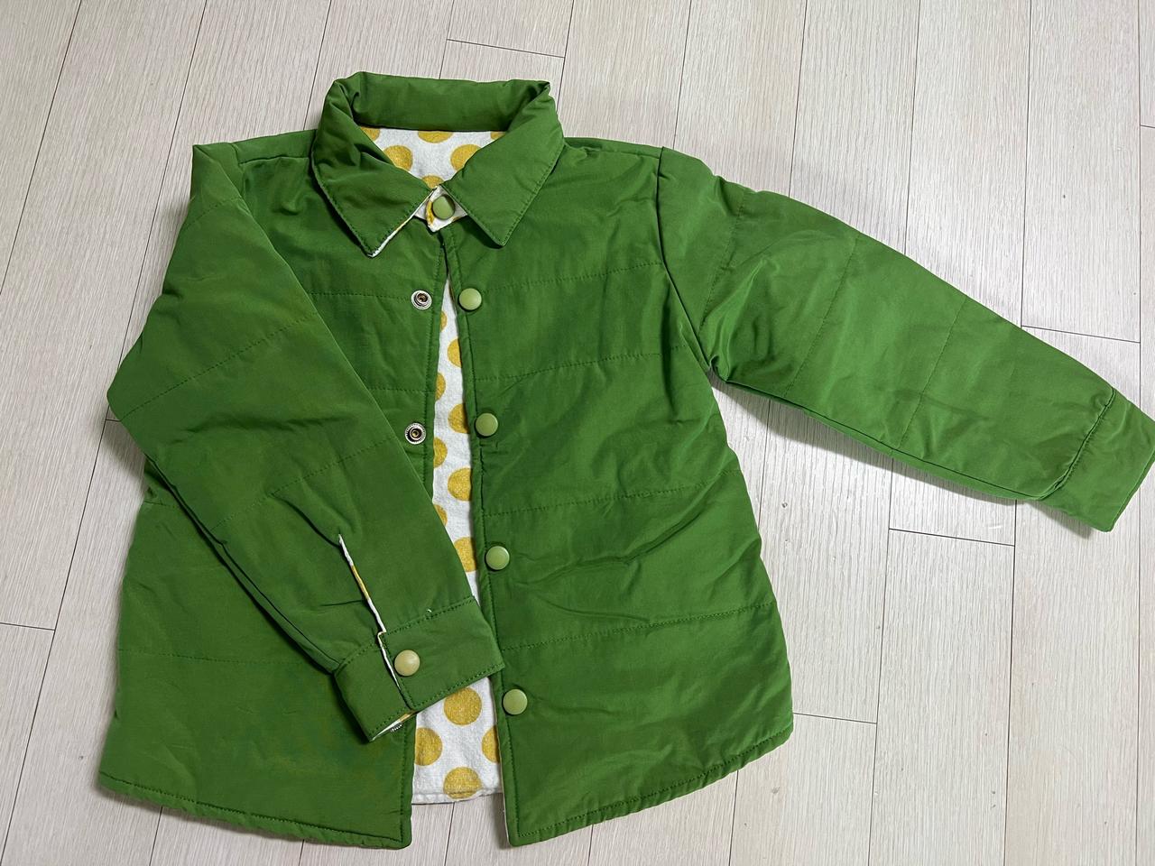 유아 셔츠형패딩자켓