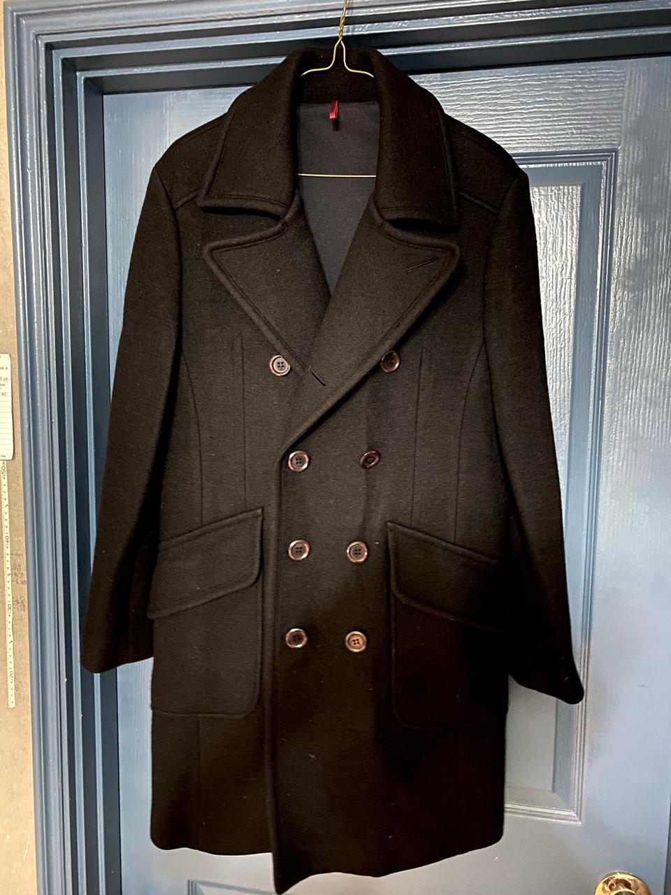 레노마 옴므 네이비 모직코트 100사이즈