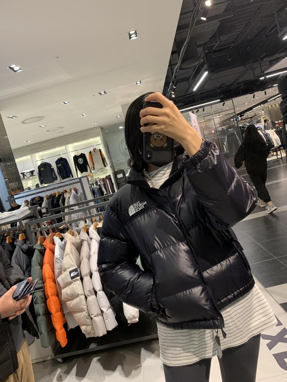 [새제품]노스페이스 1996 눕시 패딩 유광블랙 여성용