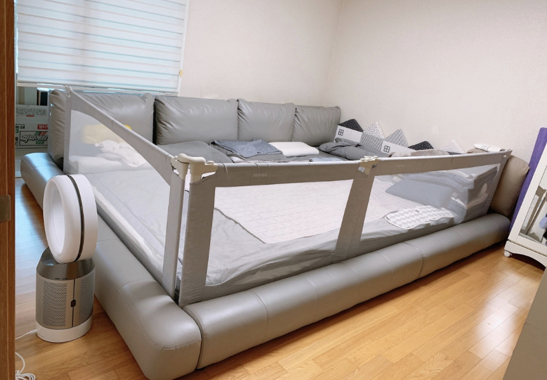 팔로모 저상 패밀리 침대 K+Q 블루텍스 풀세트 이휘재 쌍둥이