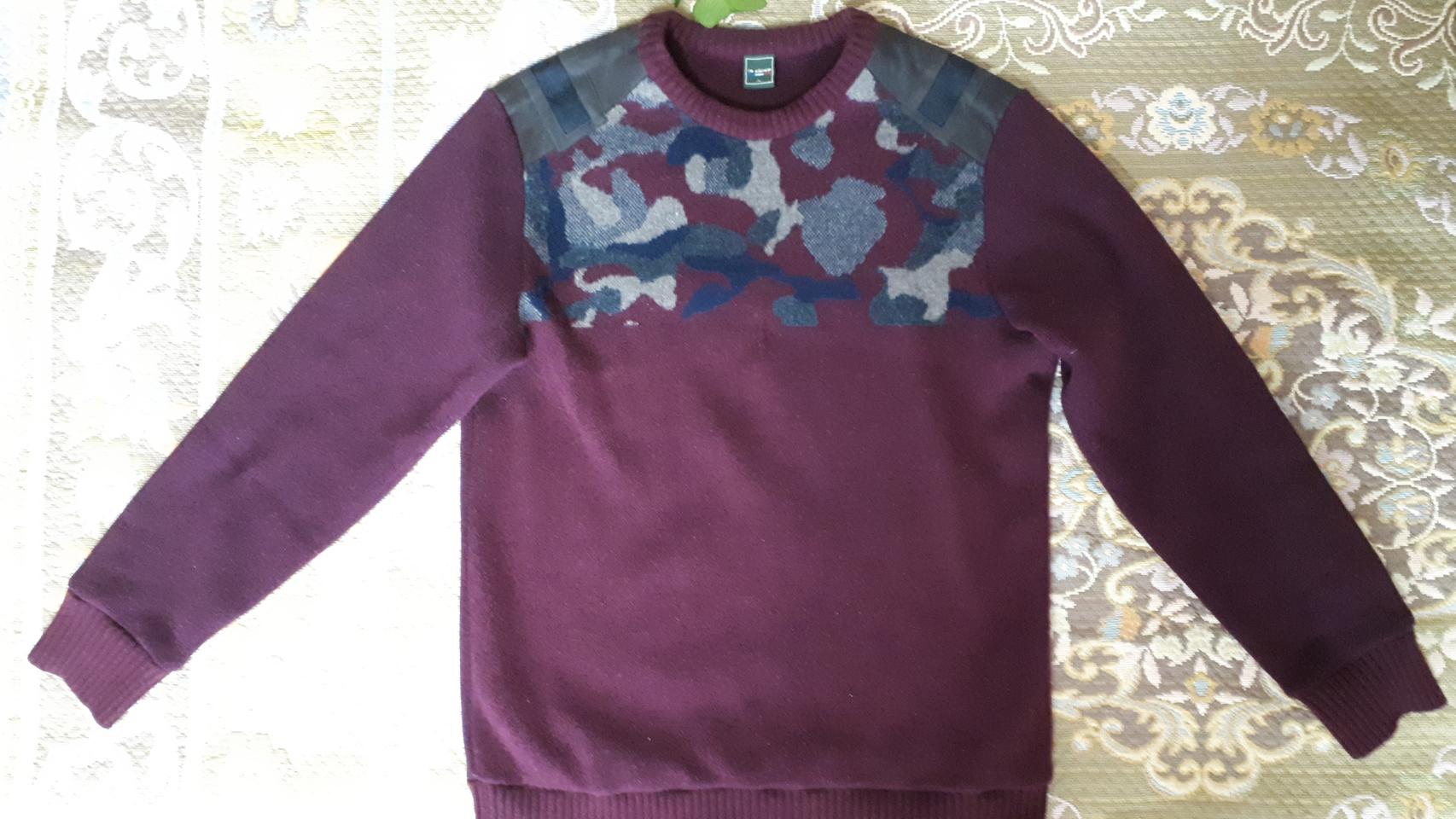 아이더 도톰한 밀리터리패턴 기모플리스 맨투맨 티셔츠 105