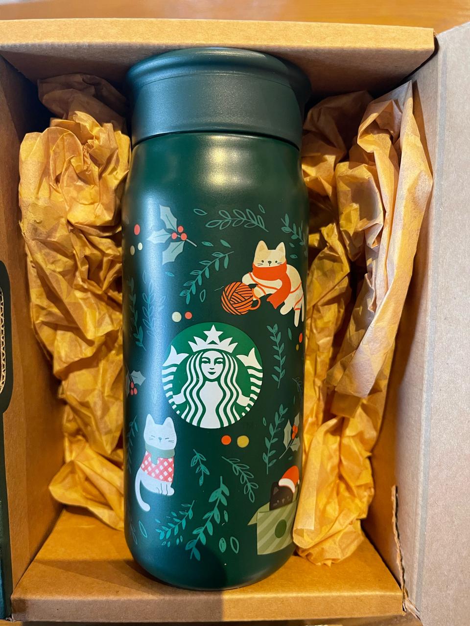 스타벅스MD SS 팬시 홀리 캣 텀블러 355ml