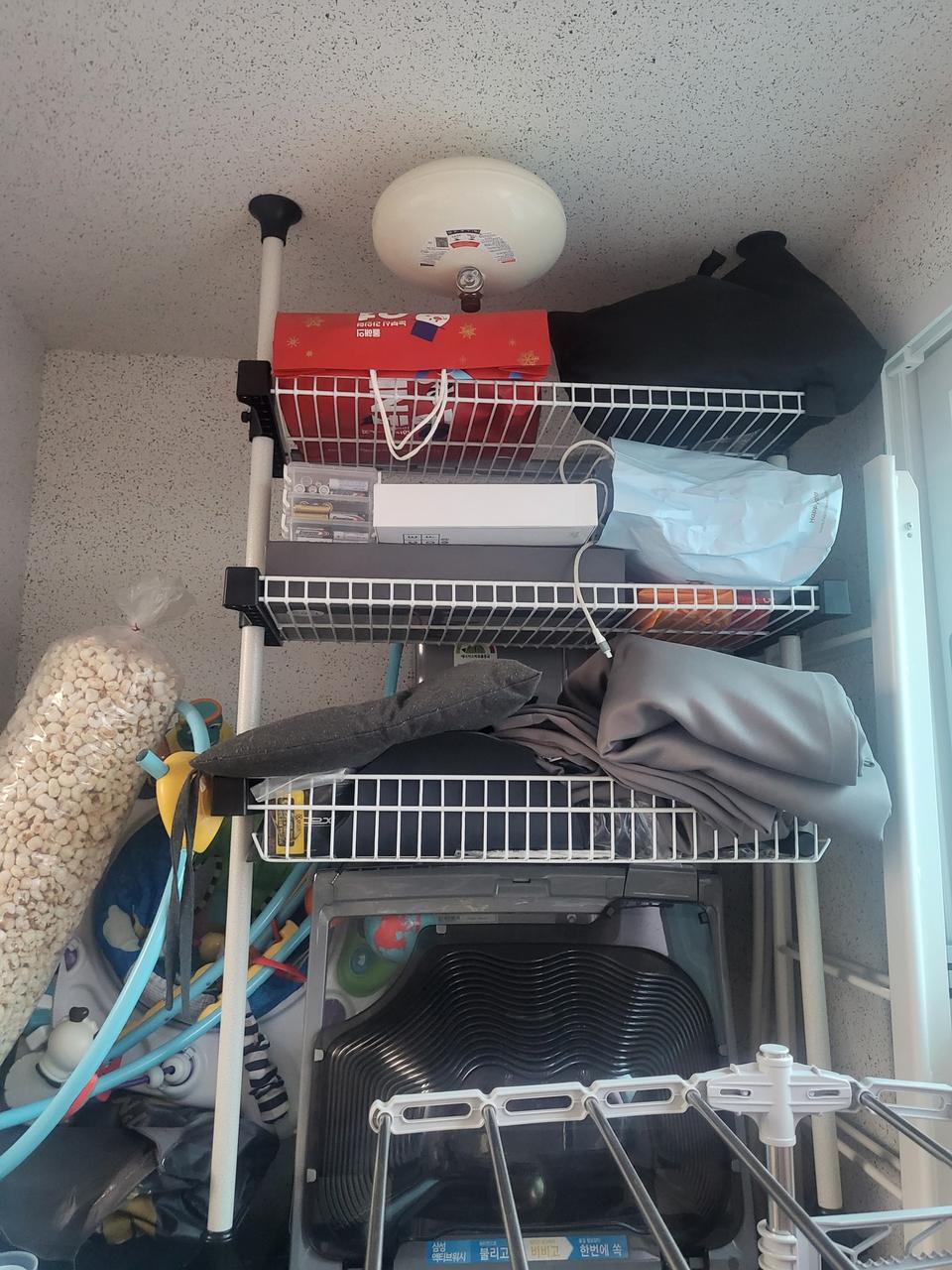 세탁기 3단바구니선반