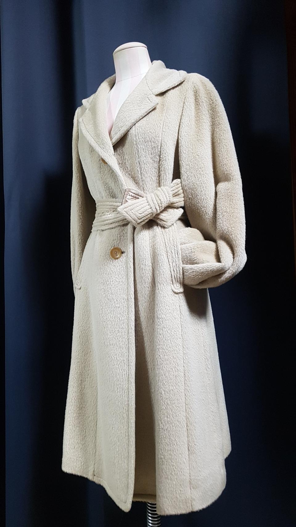 ✔(55)한섬 타임 정품 알파카 백프로 플레어 코트^^