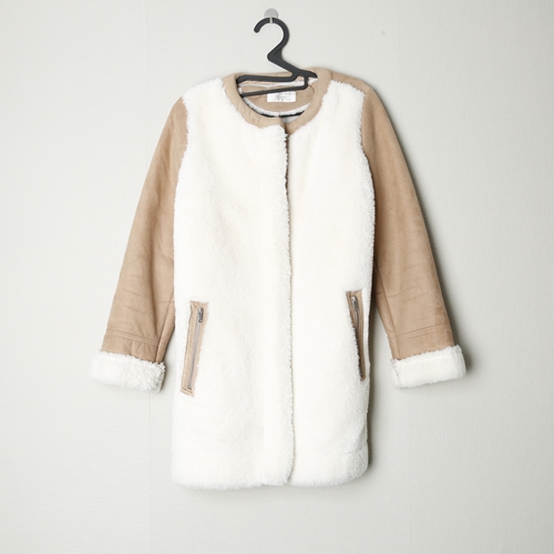 Roem 여자85 상태깨끗 무스탕느낌 롱자켓