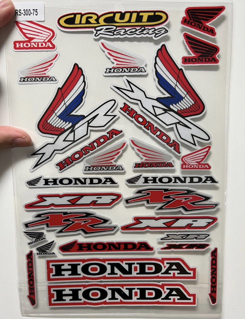 혼다 오토바이 스티커