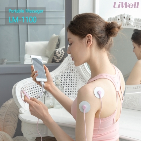 LM-1100 리웰 저주파마사지기/스마트폰연결/미니마사지기/저주파패드