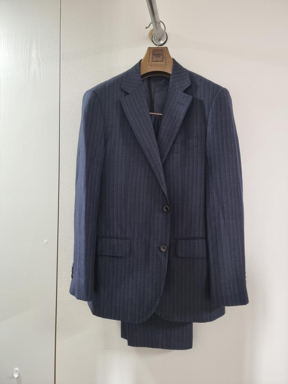 빨질레리 에르메네질도 제냐 스트라이프 정장 셋업 수트 세트