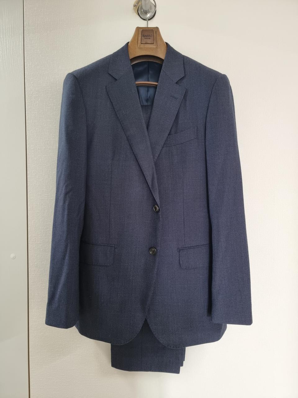 빨질레리 PULL 멜란지네이비 3pc 정장 셋업 수트 세트