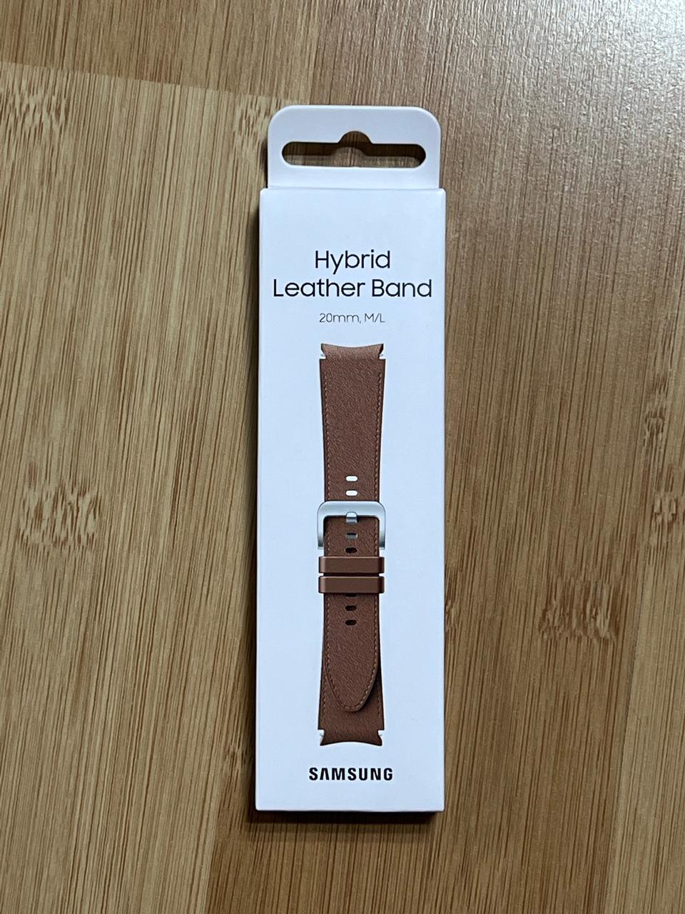 갤럭시워치4 하이브리드 레더 밴드 브라운