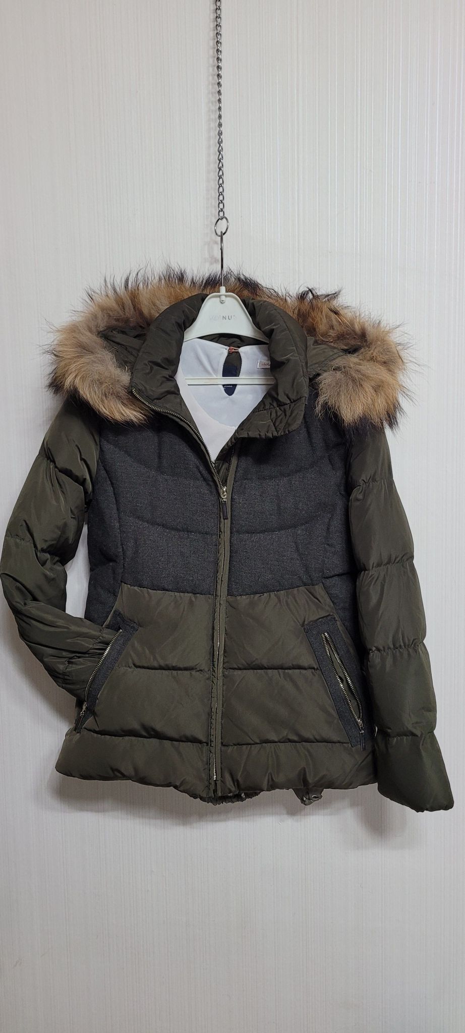 뱅뱅 라쿤털 덕다운패딩