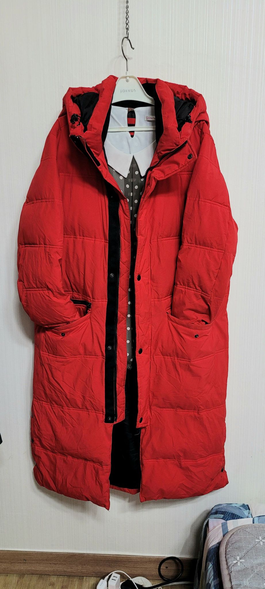 바스키아 루즈핏 두툼 롱패딩