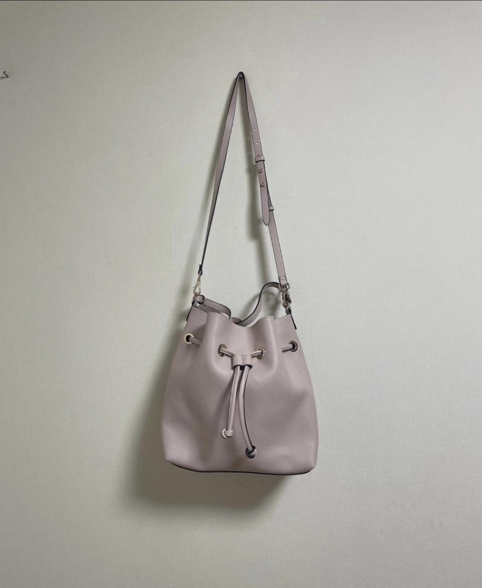 H&M 라이트 핑크 버킷백 (L)