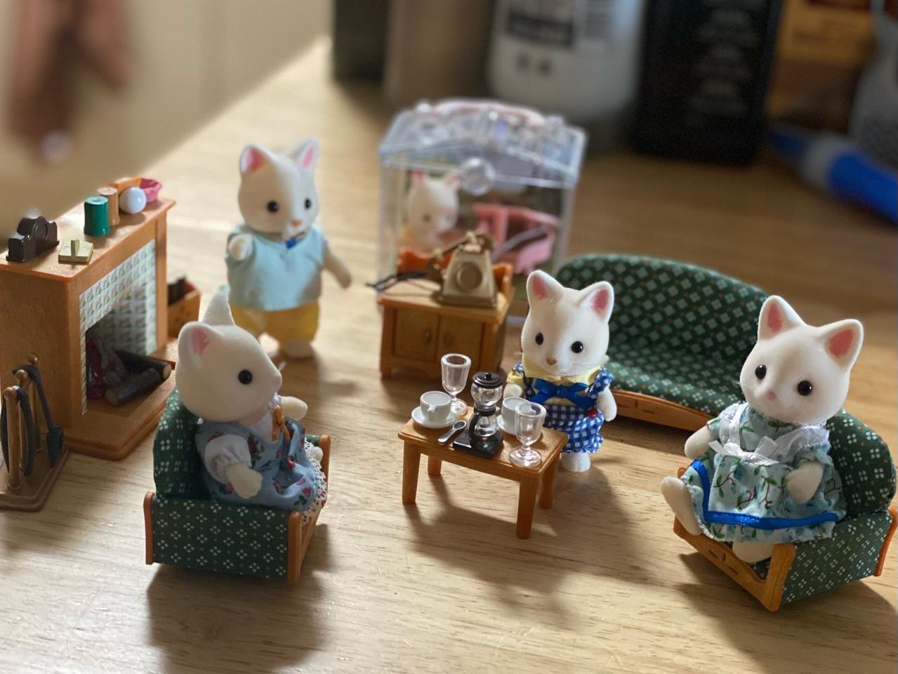 실바니안패밀리 미니어처 인형세트