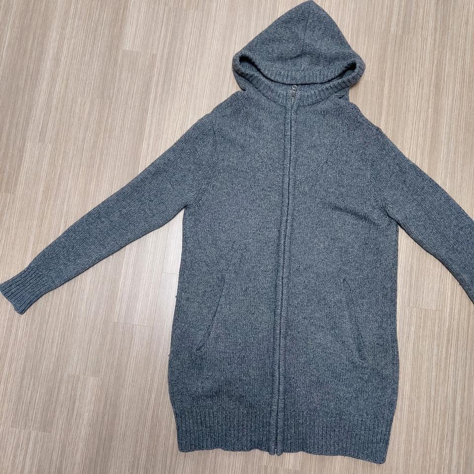 니트 후드 집업 66-77