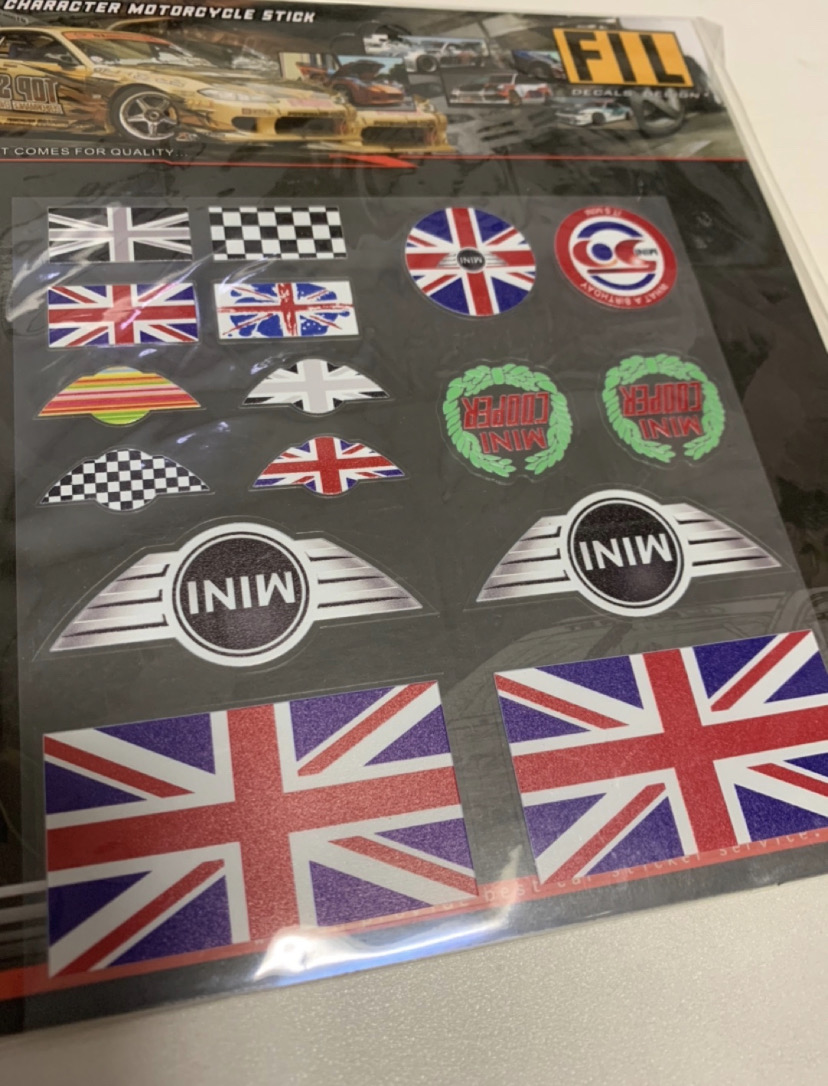 bmw mini미니 유리창 스티커