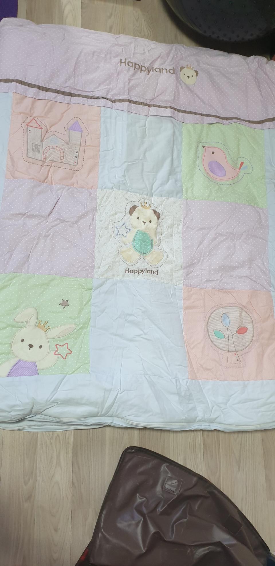 유아동 해피랜드 이불세트,(토끼인형 베개는 그냥드려요~^^)