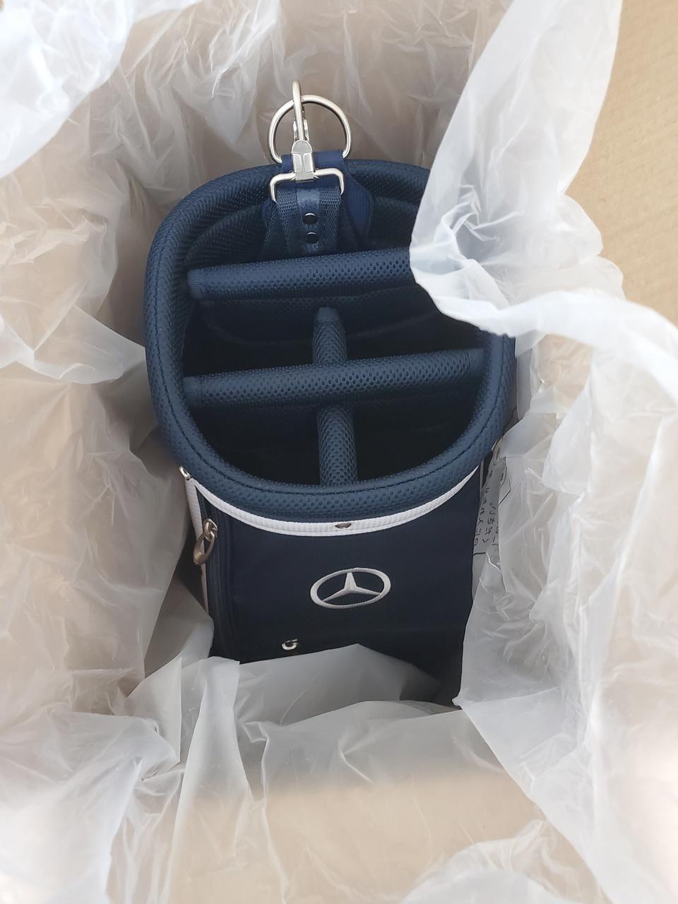 급처벤츠테일러메이드 네이비색 통가죽 캐디백