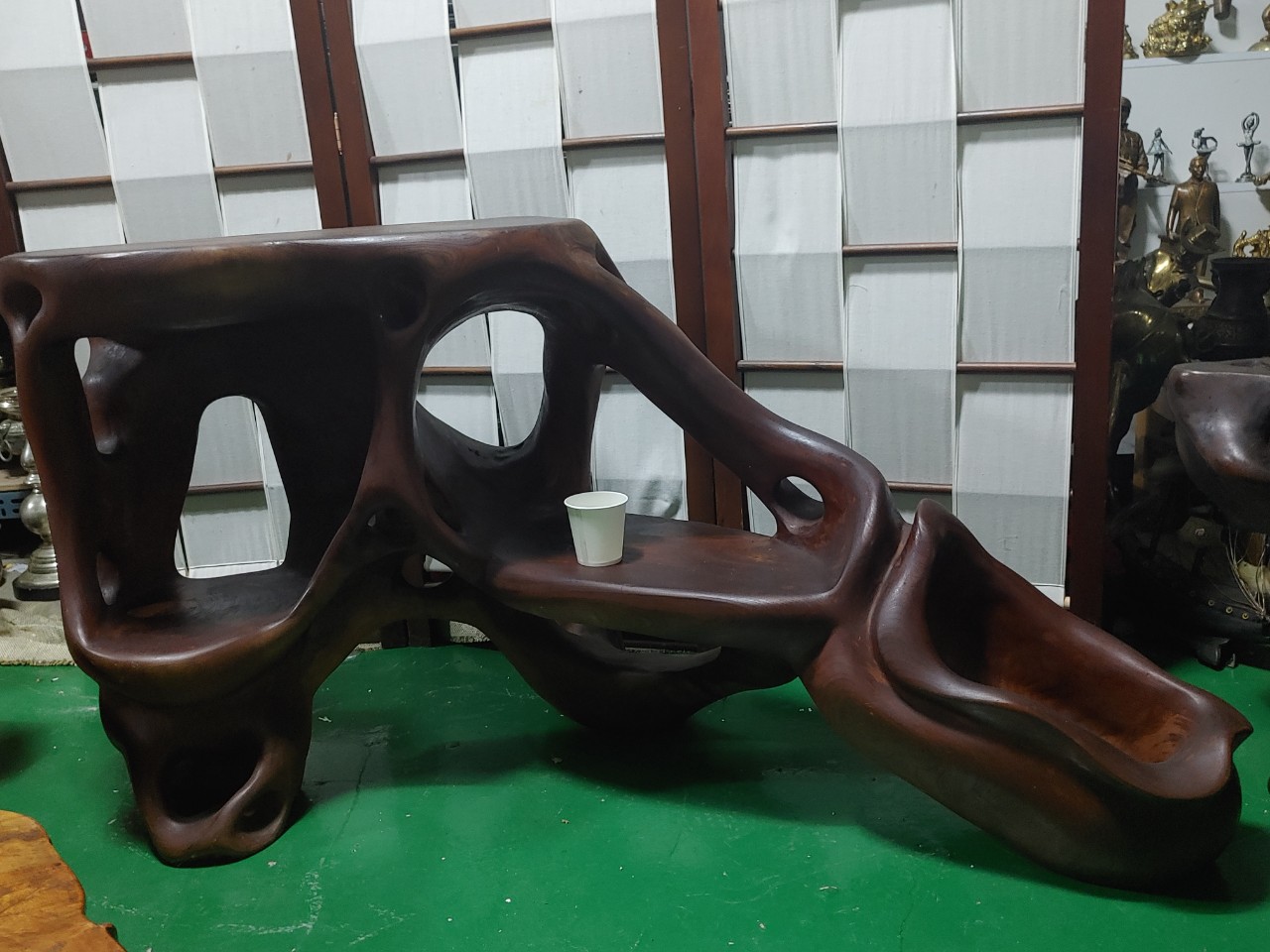 대형 장미목 화대/좌대/장식대