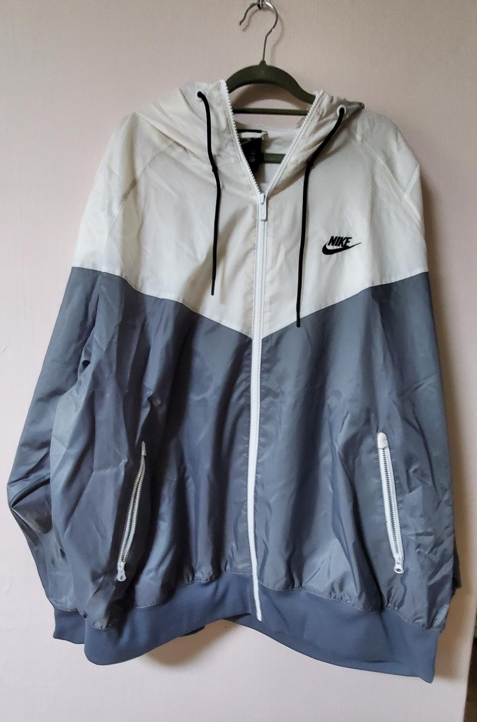 나이키 그레이 우븐 윈드러너 후디 자켓 (가슴둘레 156cm)