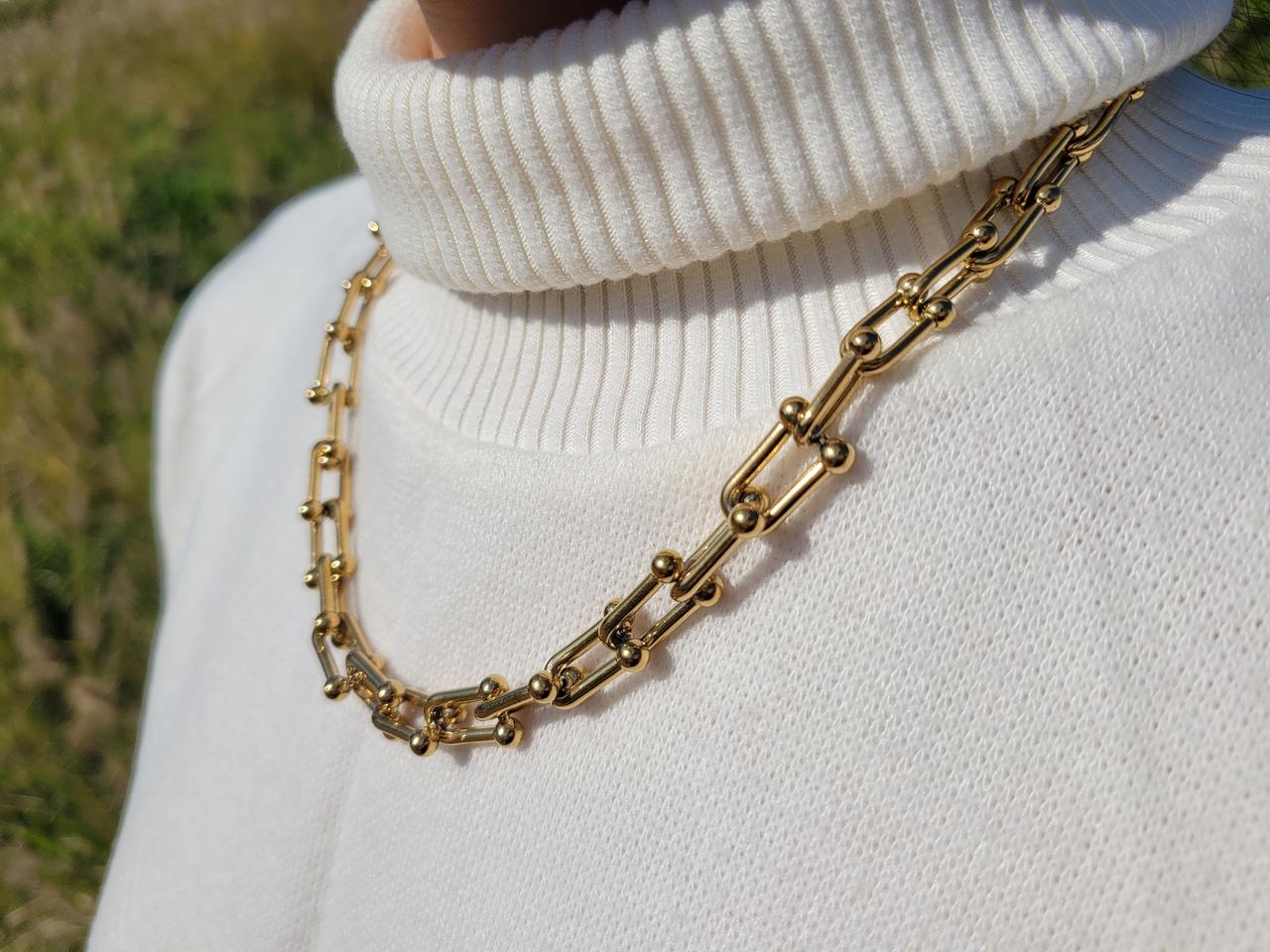 써지컬 스틸 골드 금 방울 체인 목걸이