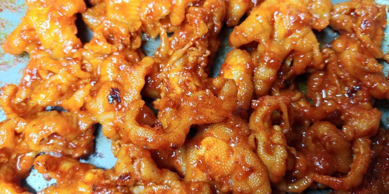 양념 무뼈 불닭발 1키로 [국내산]