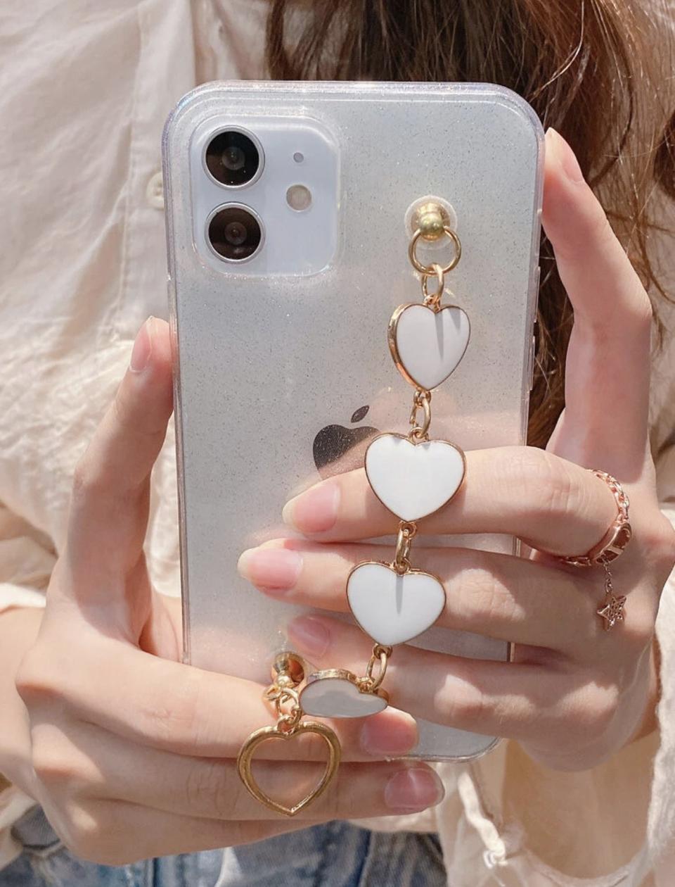 [새상품] 아이폰12 하트 스트랩케이스