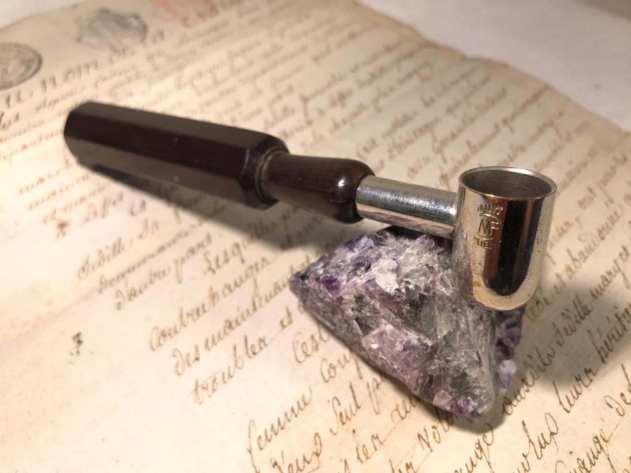 엔틱 19세기 말 프랑스 원목 화약계량기