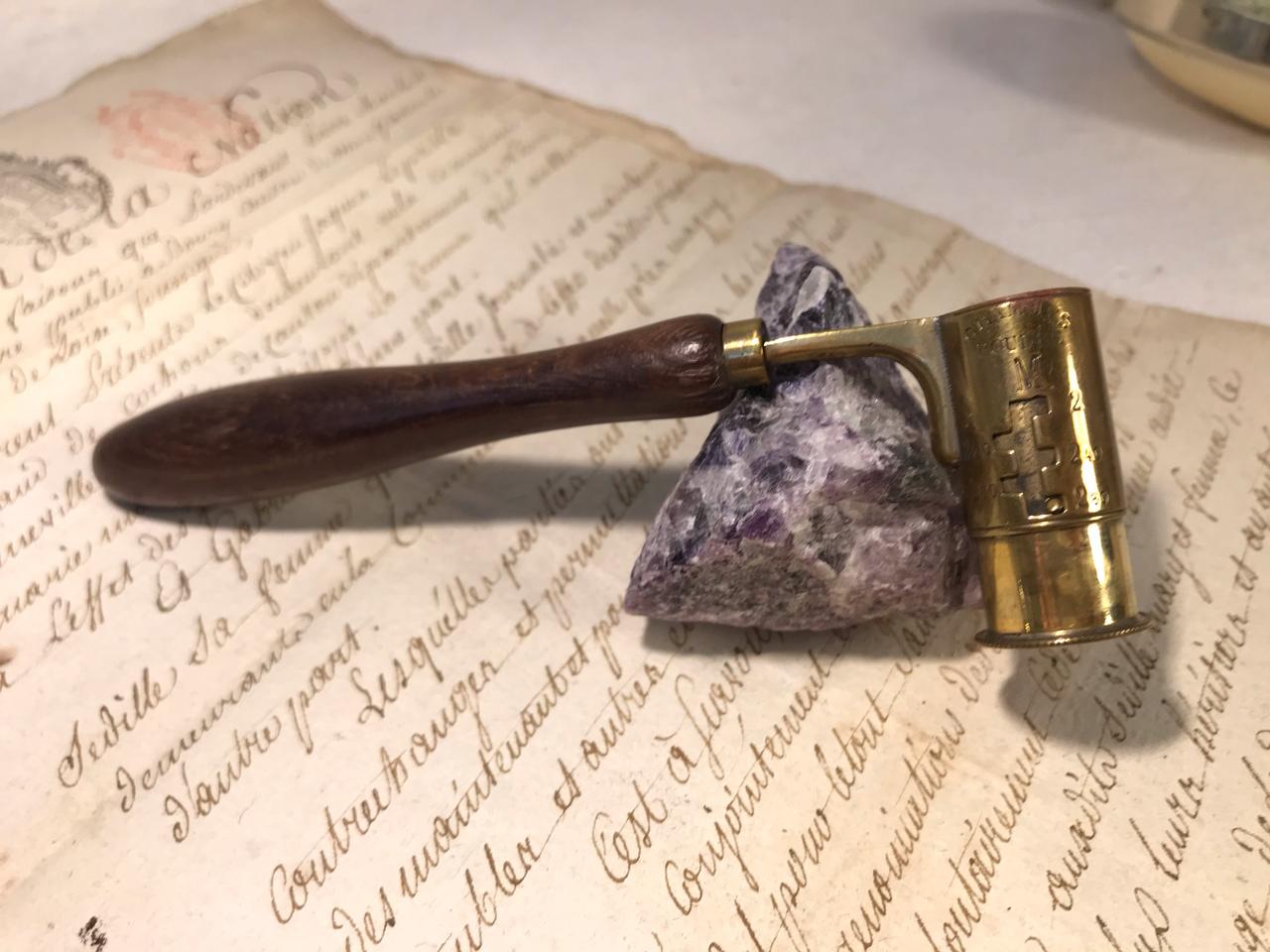 엔틱 19세기 프랑스 화약계량기