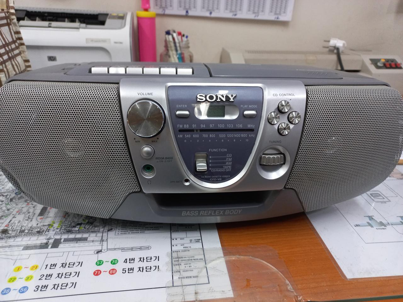 SONY 소니 카세트 CD FM AM플래이어